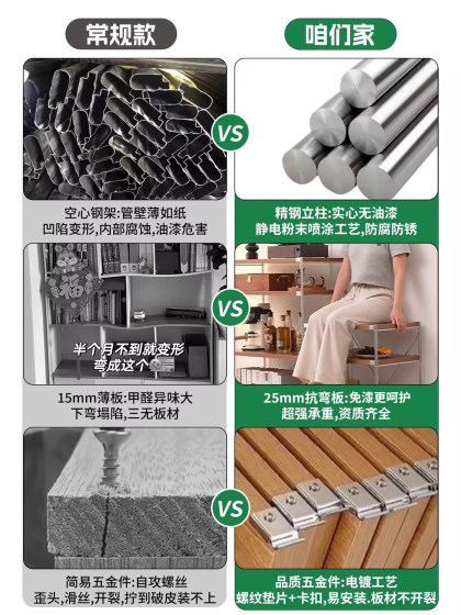 Japanese-Style Floor-Standing Storage Rack, Multi-Layer Storage Shelf for Living Room, Kitchen, Balcony, Storage Bookshelf, Small Display Shelf