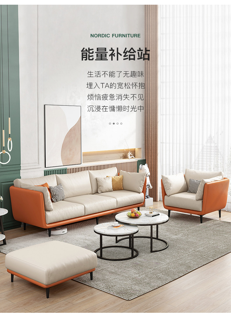 沙发客厅小户型简约现代轻奢双人三人位出租房家用科技布沙发网红-阿里巴巴