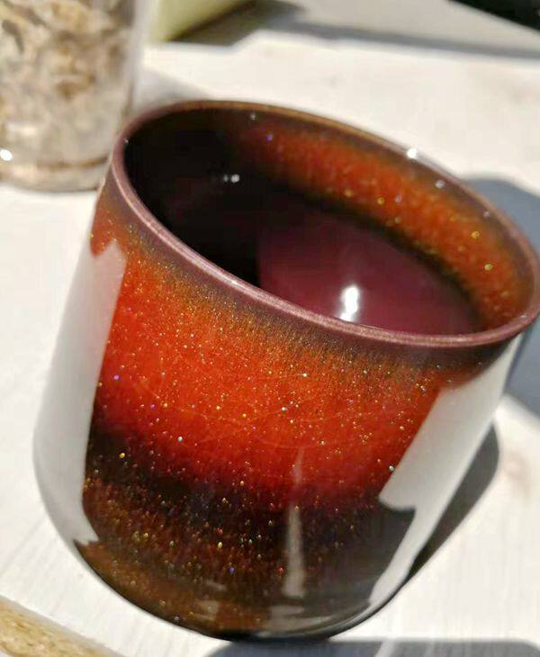 Zhurong-made glazed porcelain coloring glaze water pottery painting medium temperature kiln changing glaze (purple sand gold) 1180-1220 degrees