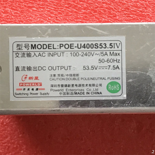 Original network switch router POE-U400S53.5IV power board 53.5V7.5A
