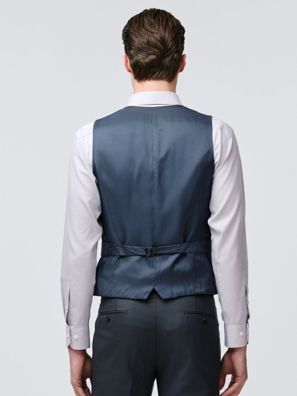 报喜鸟2025春季新款男士商务休闲宴会时尚V领马甲羊毛西服背心男