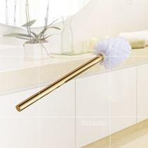 Bathroom golden cleaning toilet brush toilet long handle toilet soft brush toilet brush handle lengthened
