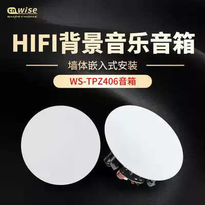 Walth 406 home background music system Ceiling audio embedded 4-inch fixed resistance speaker(with crossover)
