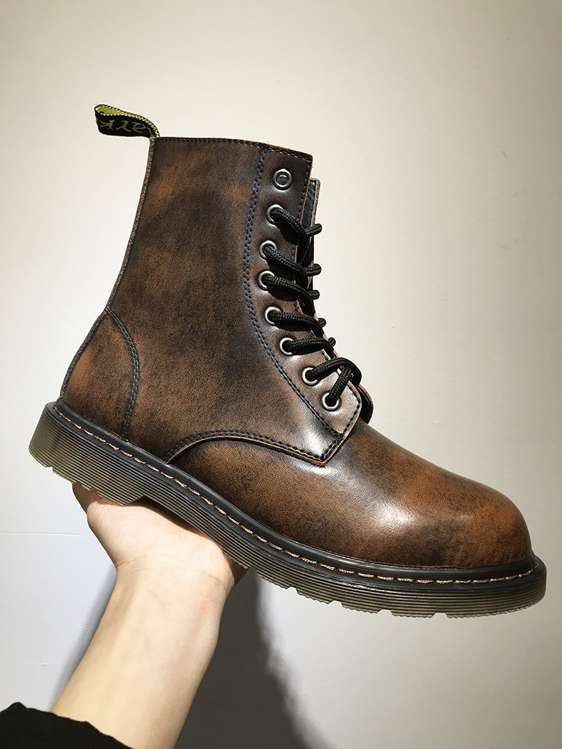 Cool cover too TM handsome retro rub color foreign trade tail single men's high tube shoes autumn and winter casual men's boots T1769