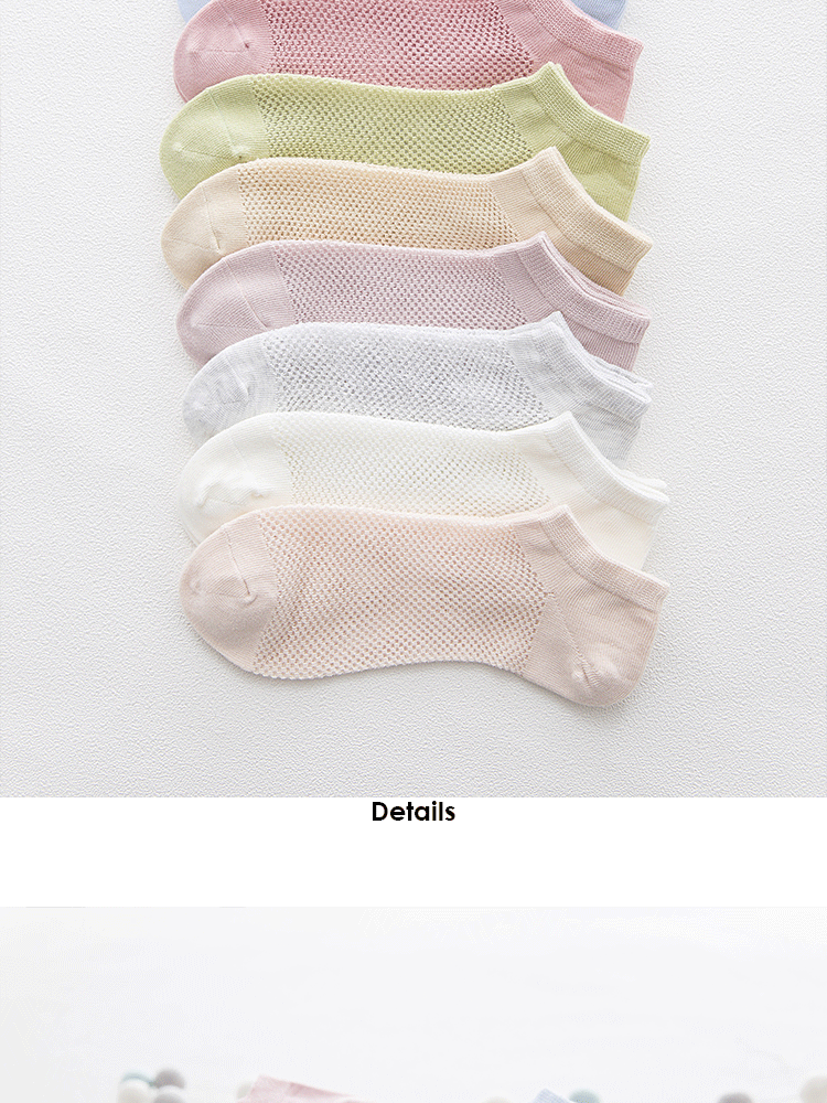 Vớ nữ vớ nông miệng cotton nữ vớ tất nữ mùa hè mỏng phần thấp để giúp trượt mùa hè vớ rắn màu vô hình - Bít tất nữ tất nike