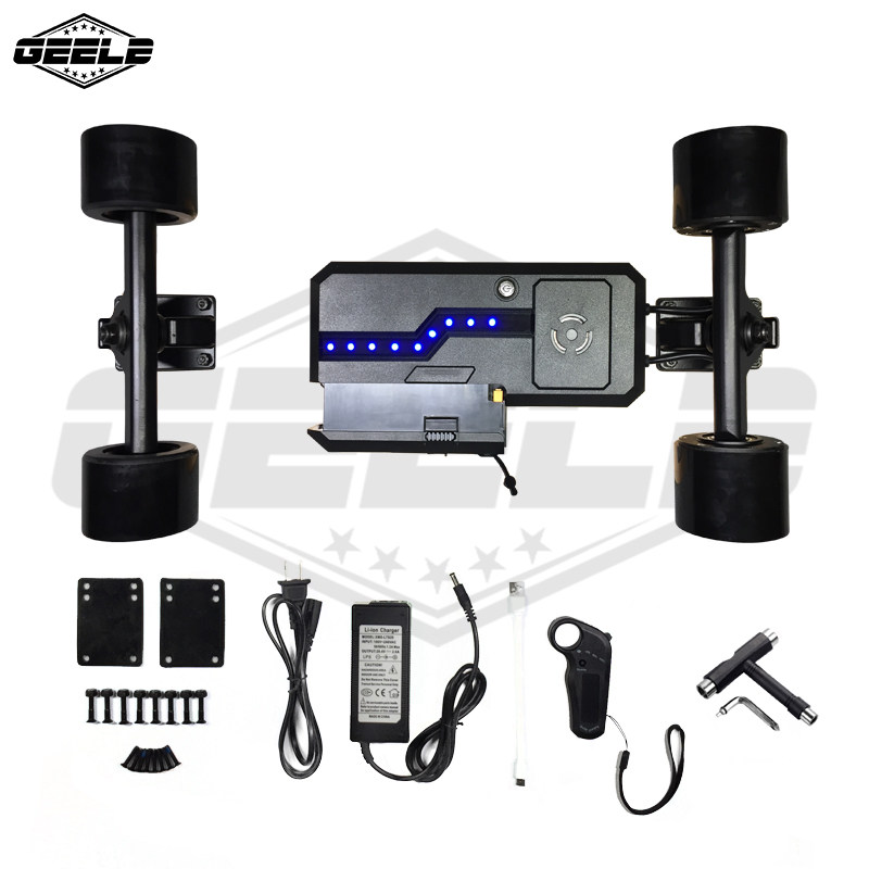 Four Wheels Electric Skateboard Accessories Remote Control Battery Case Motor Bridge Bracket Charger Bimodal Single Drive Kit Assembly