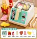 Fried Skewers Color-Changing Oven Kitchen Pretend Play French Fries Frying Pan Fish Children's Toy Girl Simulation Kitchenware 3 to 6 Years Old
