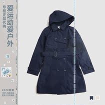 AIGLE ladies outdoor GTX waterproof wind clothes j5121feeltrench5124 Ai high windproof long style jacket