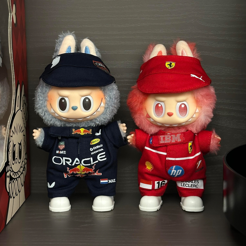 Labubu Third-Generation Doll Clothes F1 Racing Suit 17cm Doll Clothing Love Loyalty Labubu Clothes Replacement Outfit Labubu Third-Generation Doll Clothes F1 Racing Suit 17cm Doll Clothing Love Loyalty Labubu Clothes Replacement Outfit