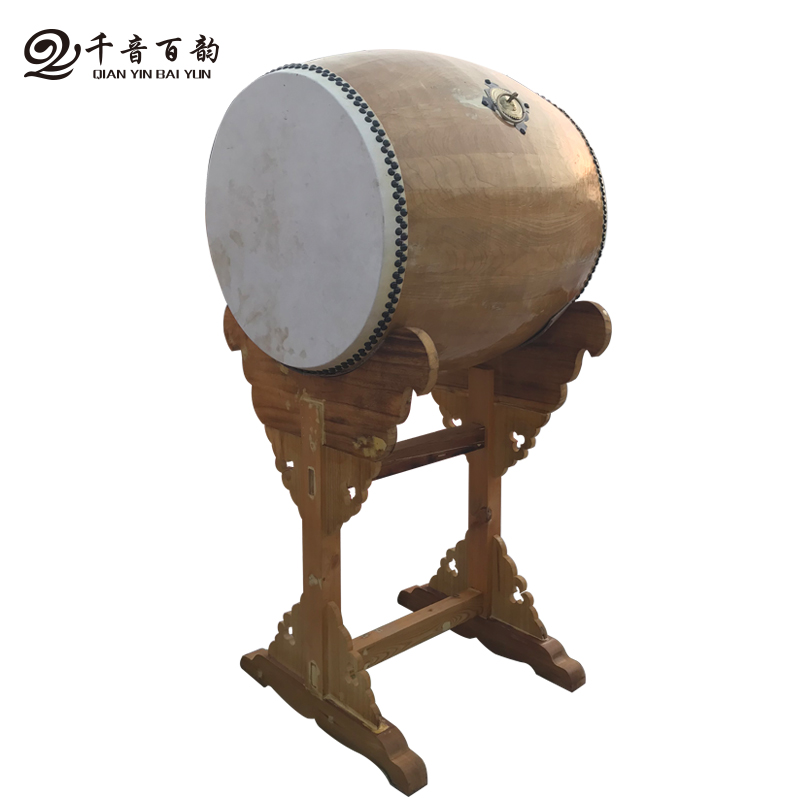 Factory custom cowhide drum Wood carving dharma drum Taiwan drum Big drum Hall drum Buddhist drum Roll edge Taiko drum Vertical drum