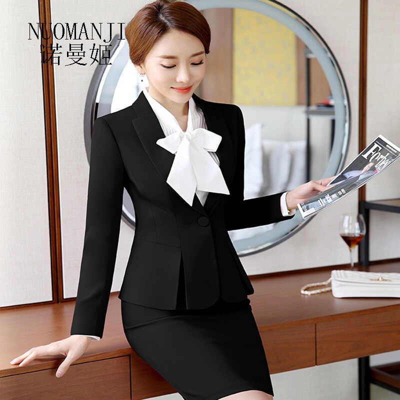 Norman Ji to work suit fall Women's 2021 new temperament to work with little fragrant wind work ladies and ladies