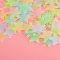 Girl Heart 3D Fluorescent Wall Sticker hipster Stars Sequins Girls Room Dormitory Wall Ceiling Decoration