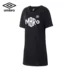 Umbro Ô 2019 Mùa hè Mới của phụ nữ Vòng cổ cao cổ In Váy thể thao giản dị Váy ngắn tay nữ Váy midi - Trang phục thể thao Trang phục thể thao