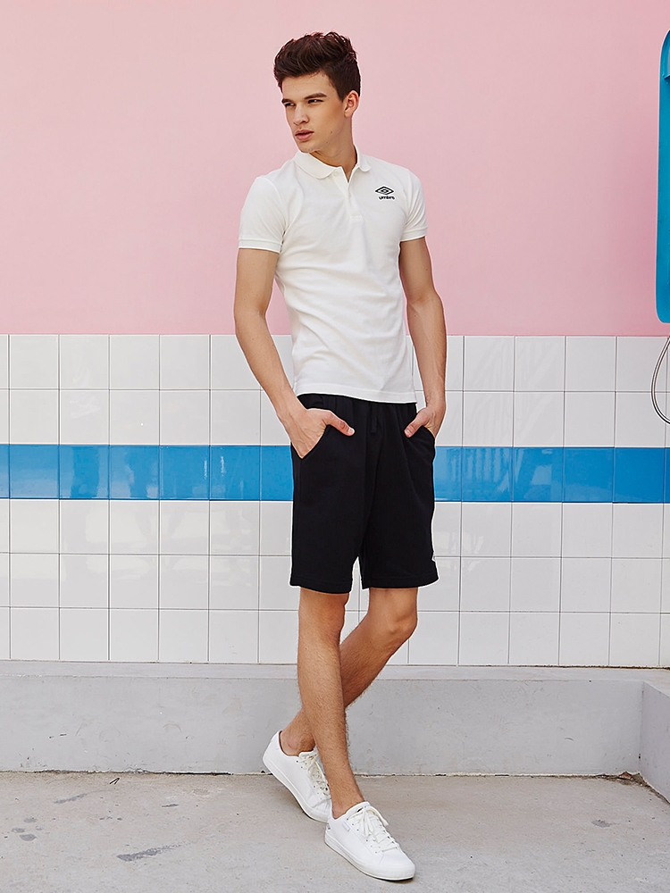 Umbro Yinbao chính hãng đơn giản áo sơ mi polo ngắn tay nam mùa hè Ouwen với áo sơ mi polo thể thao cùng áo - Áo polo thể thao áo polo hồng