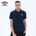 Umbro Yinbao chính hãng đơn giản áo sơ mi polo ngắn tay nam mùa hè Ouwen với áo sơ mi polo thể thao cùng áo - Áo polo thể thao Áo polo thể thao