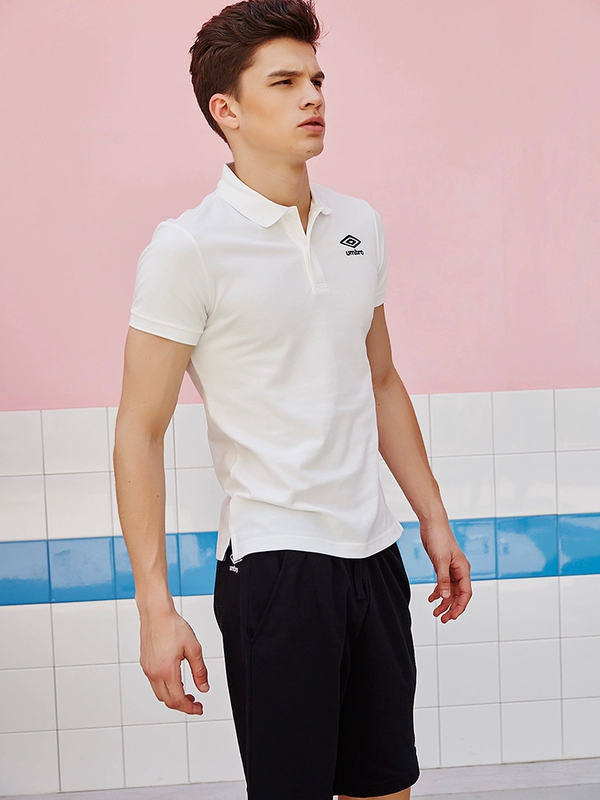 Umbro Yinbao chính hãng đơn giản áo sơ mi polo ngắn tay nam mùa hè Ouwen với áo sơ mi polo thể thao cùng áo - Áo polo thể thao