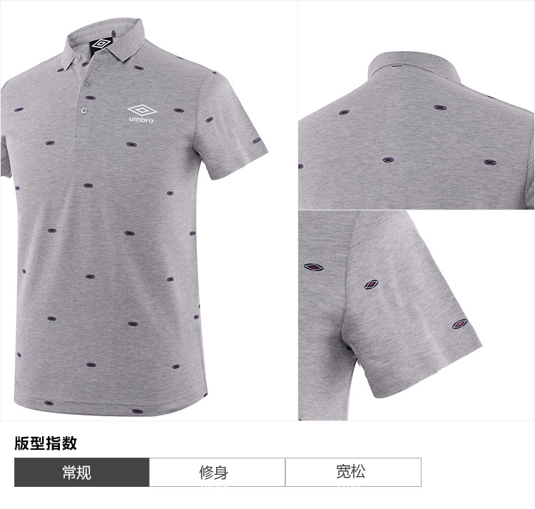 Umbro Umbro áo sơ mi nam tay ngắn đích thực của Umbro 2018 hè mới kinh doanh bình thường nam UCC63101 - Áo polo thể thao áo polo uniqlo