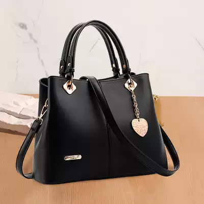 Temperament women's bag 2021 new trendy fashion women's leather bag portable one-shoulder mother's bag middle-aged mother's day bag