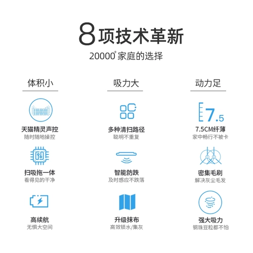 罗弗尔 K5W Smart Sweeper Robotics использует эльф эльф голосовой контроль Alipay [Alipay]