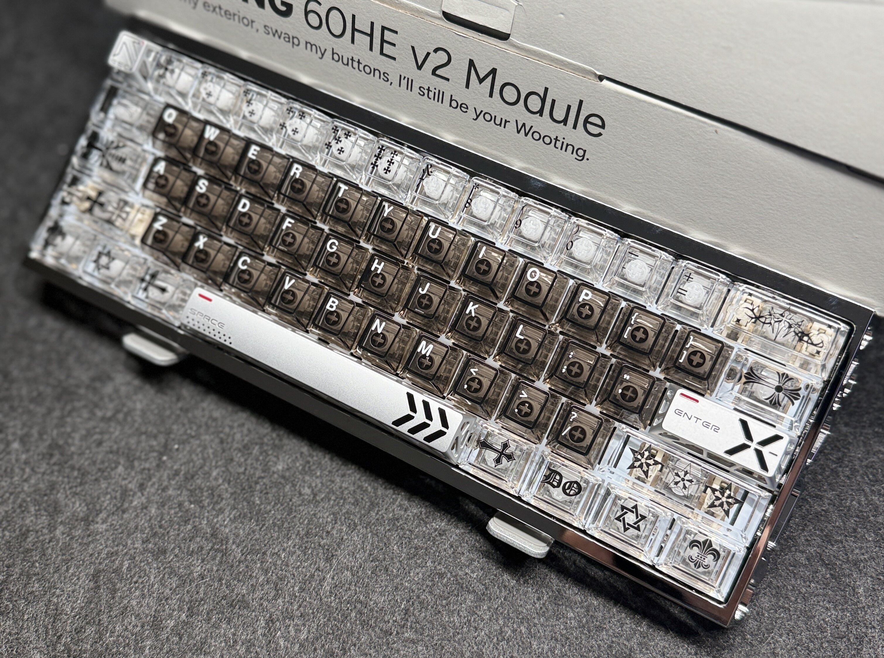 如何挑选适合自己的Wooting 60HE V2满改配件？-键盘-淘宝百科网