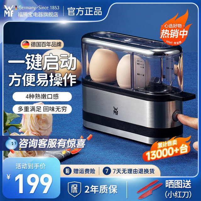 Multi-function Egg Cooker Household Mini Breakfast Egg Machine Automatic  Power Off anti-dry Egg Boiler Stainless Steel 220V