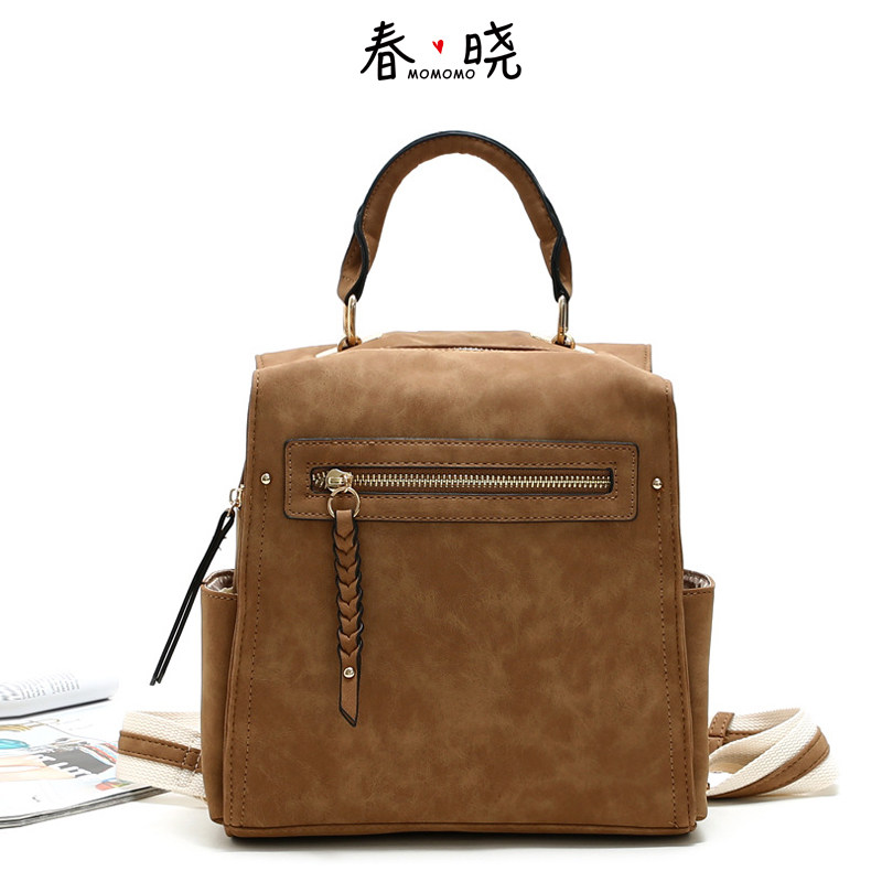 Chunxiao, a big foreign trade brand, cut the label for export, retro style backpack, casual, ins, all-match college, heavy industry tassel