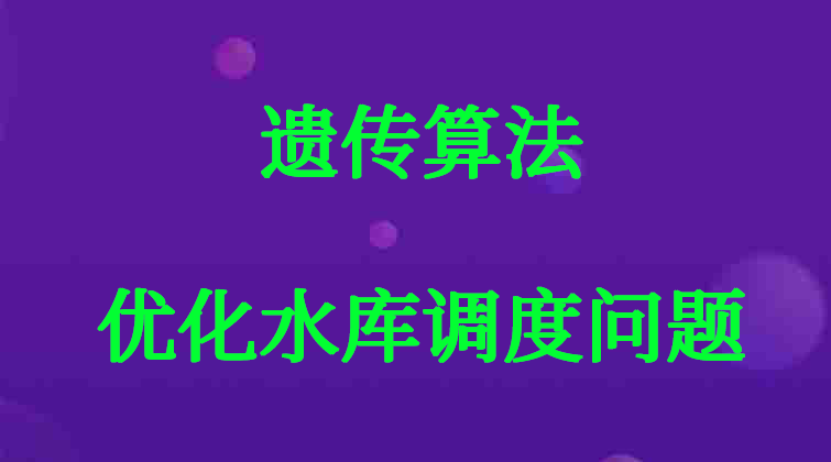 3-63遗传算法优化水库调度问题视频课程