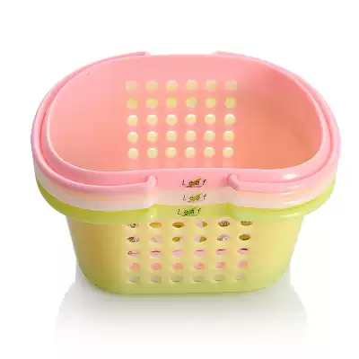 Japan imported inomata plastic bathroom storage basket portable bath basket bath basket bath basket