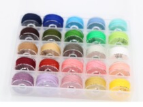 Japanese imported pearl-yacht imitation fine wool thread embroidery French embroidery creative embroidery 25-color split