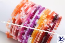 French imported LM illusion 4mm sequin concave French embroidery high-grade nail bead material (red 20 colors)