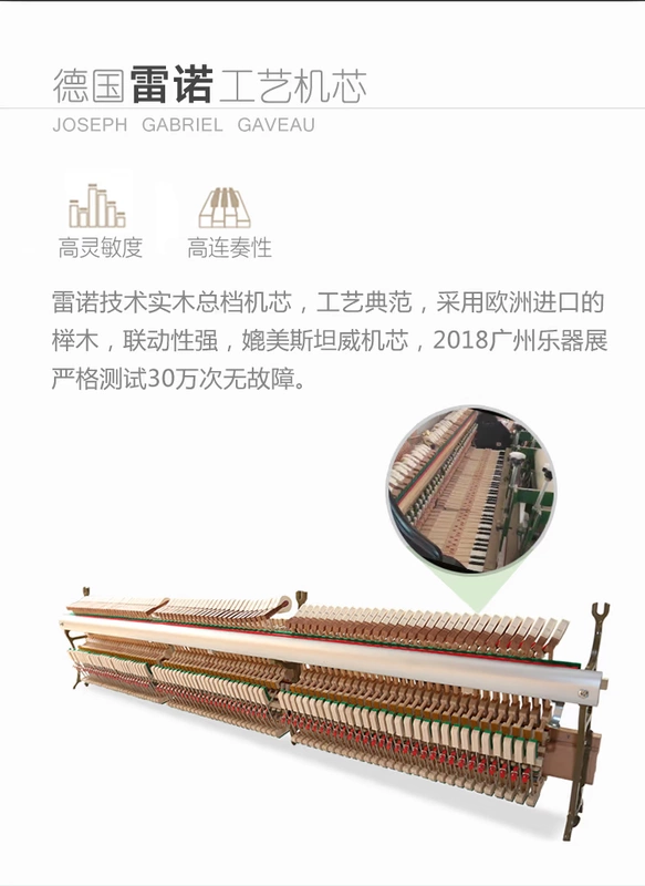 Pháp Jiawo grand piano G186 dành cho người lớn trẻ em thương hiệu chuyên nghiệp chơi đàn piano mới 88 phím gỗ nguyên khối - dương cầm