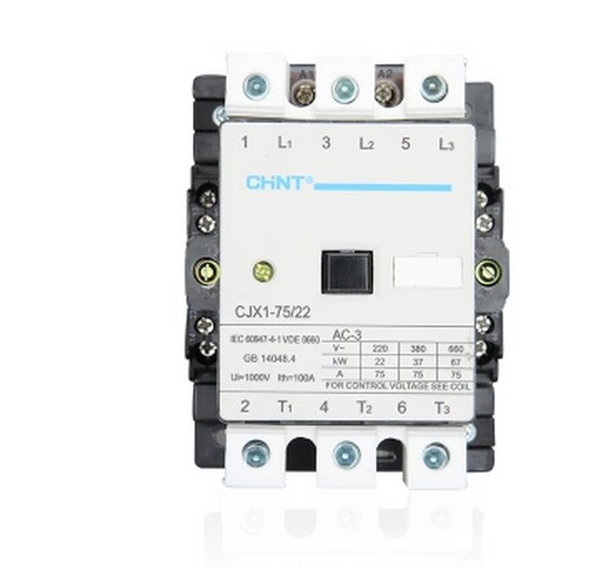 Zhengtai three-phase AC contactor CJX1-75 22 AC220V AC380V 75A CHNT 50HZ