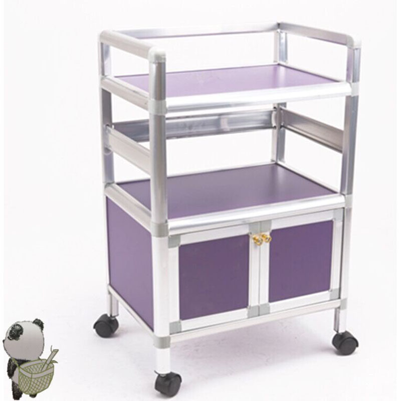 Towel supplies beauty salon trolley hairdressing salon with cabinet tool cart multi-layer easy to clean rack pulley