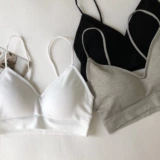 Сексуальный топ без лямок для школьников, нижнее белье, бюстгальтер-топ, бюстгальтер без косточек, поддерживающее защитное белье, топ с чашечками, в корейском стиле, тонкий ремешок