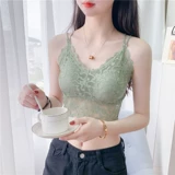 Приятный телу кружевной бюстгальтер-топ, бюстгалтер, защитное белье, майка топ, нижнее белье, красивая спина