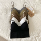 Летняя майка топ, модный топ без лямок, бюстгальтер-топ, топ с чашечками, в западном стиле