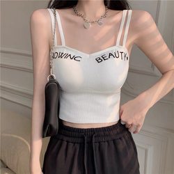 Internet celebrity tops cross-over beautiful back vest suspenders anti-exposure tube top bottoming chest wrap underwear women's outer bra