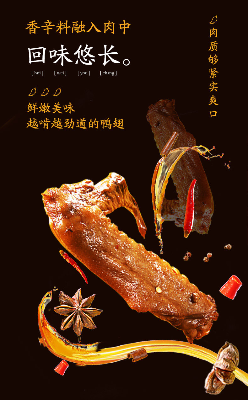 周黑鸭  鸭脖/锁骨/鸭翅 5盒 锁鲜盒装 图5