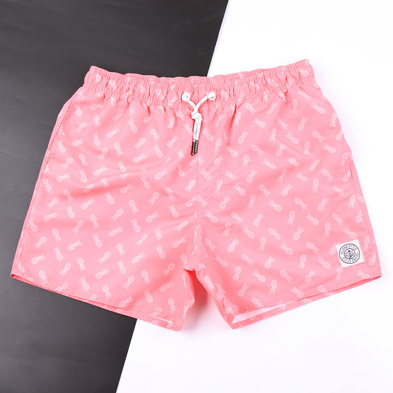 New summer beach pants men loose large size quick-drying three-point sports shorts seaside resort hot spring swimming trunks