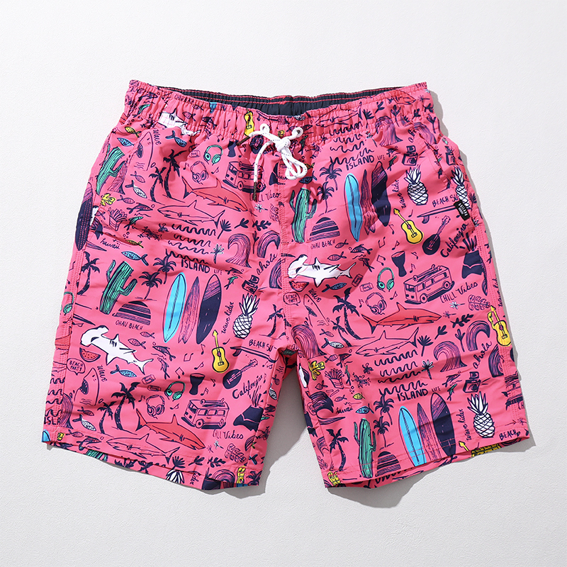 Beach Shorts Can Be Worn in the Water, Quick-Drying, Lined Surf Shorts, Men's Double-Layer Swimming Trunks, Beach Shorts, Swimable Beach Shorts