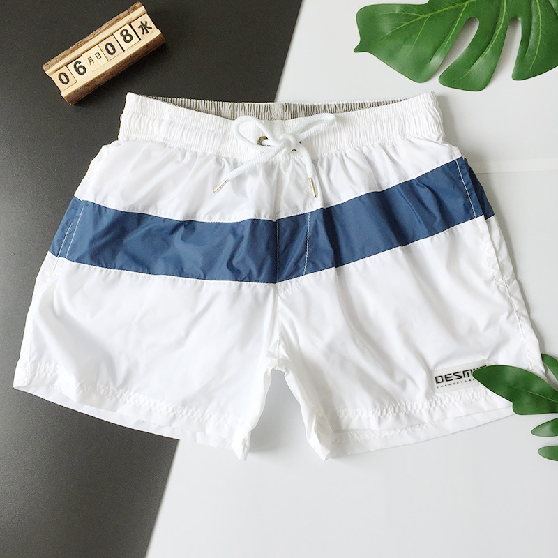 Men Beach Pants Swimsuit Pants Men Casual Sports Swimming Seaside Relaxation Brief About 30% Pants White Speed Dry Shorts
