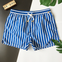 Gailang beach pants mens striped seaside suit quick-drying shorts loose large pants resort hot spring pants tide