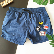 Swimming trunks Mens beach swimming trunks Three-point pants with lining quick-drying loose swimming trunks mens swimming boys beach pants