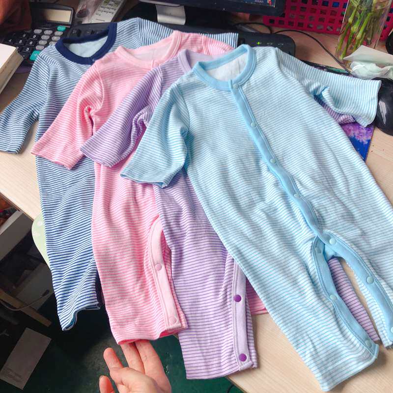 Daily single baby pure cotton spring and autumn long sleeves with climbing clothes 50-70cm