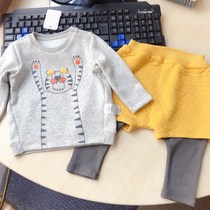 Bala 181236 male baby one velvet long sleeve big pp pants set 73 yards