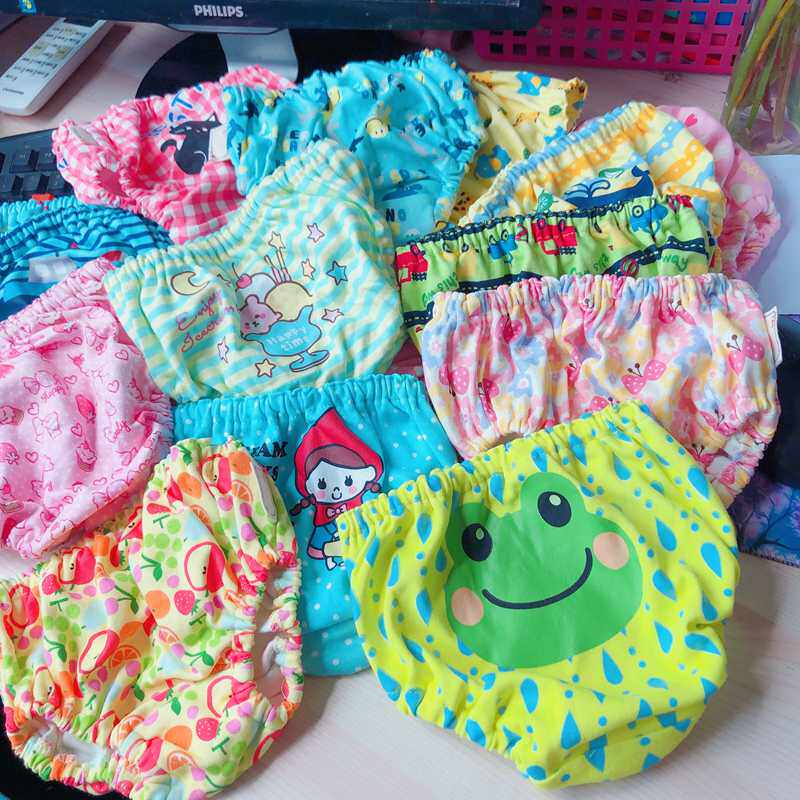 Day single children Baby pure cotton cartoon bread Small underpants No card crotch 80-100cm