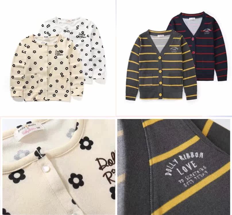 Day Single Children Big Boy Spring Autumn Outer lapped cardiovert jacket 130-160cm clear cabin