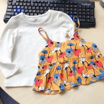 Bala 576228 girls Spring and Autumn long sleeve T-shirt with Sling set 90