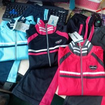 12192 3 girls autumn quick-drying casual zipper sports jacket trousers two-piece set 120-160cm