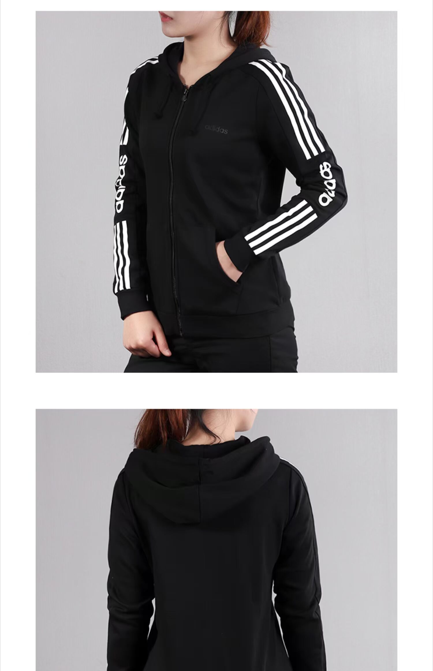 Áo khoác nữ Adidas mùa xuân hè 2019 mẫu áo khoác thể thao NEO chính hãng áo khoác trùm đầu giản dị EI4693 - Áo khoác thể thao / áo khoác ao khoác adidas